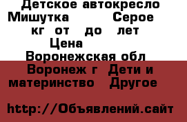 Детское автокресло Мишутка LB-718. Серое. 0-25 кг. от 0 до 7 лет.  › Цена ­ 4 000 - Воронежская обл., Воронеж г. Дети и материнство » Другое   